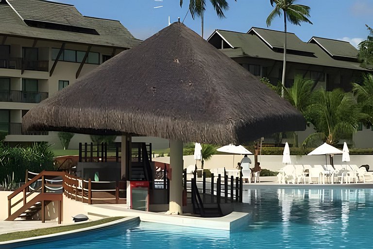 Flat com 2 quartos no Beach Class Resort Muro Alto