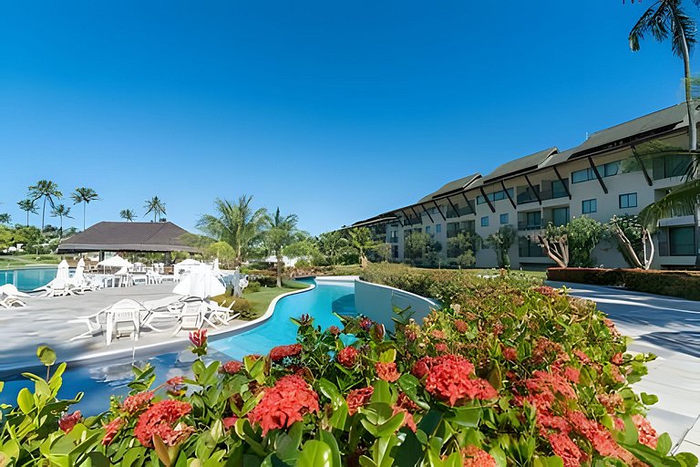 Flat com 2 quartos no Beach Class Resort Muro Alto