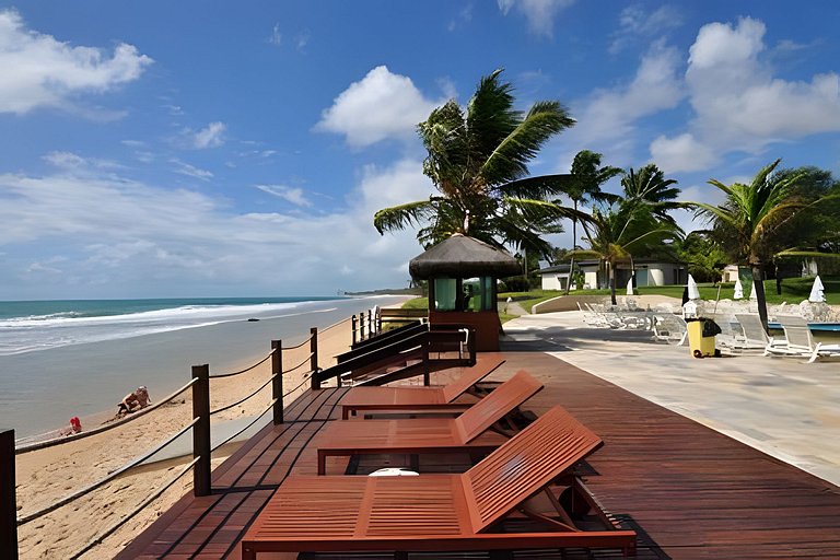 Flat com 2 quartos no Beach Class Resort Muro Alto
