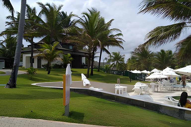 Flat com 2 quartos no Beach Class Resort Muro Alto