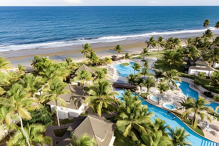 Flat com 2 quartos no Beach Class Resort Muro Alto