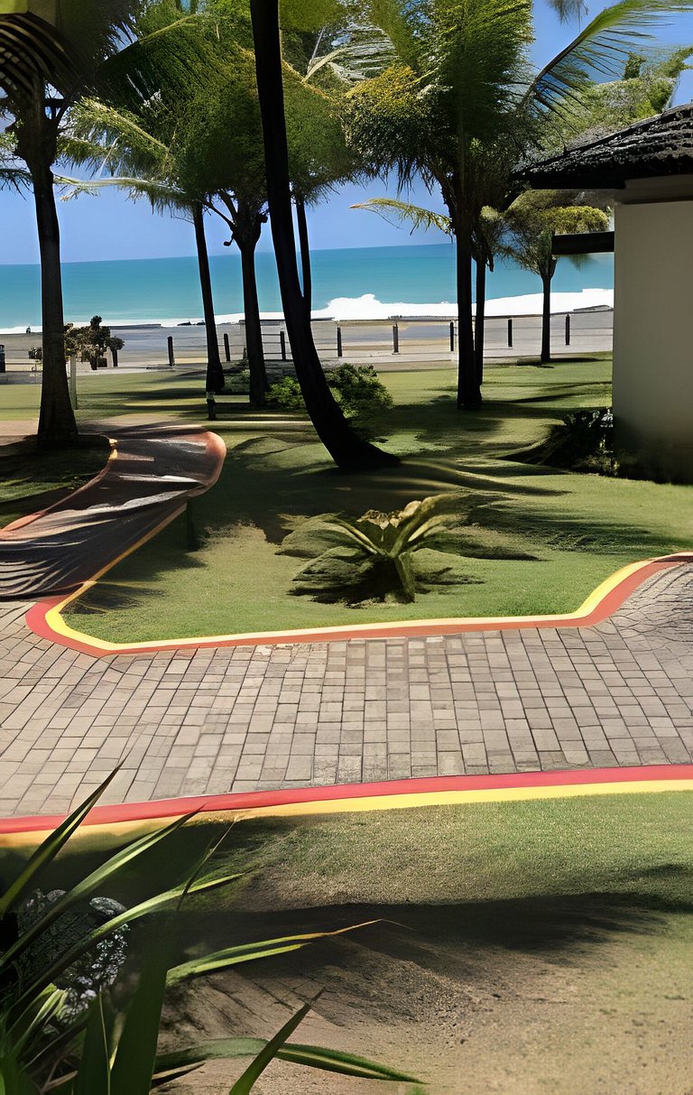 Flat com 2 quartos no Beach Class Resort Muro Alto