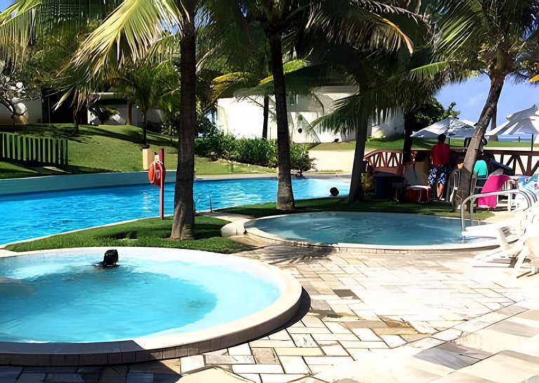 Flat com 2 quartos no Beach Class Resort Muro Alto