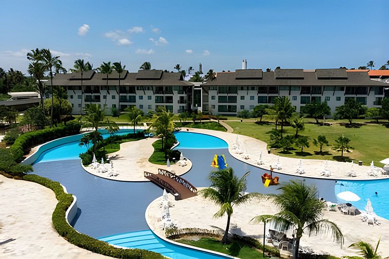 Flat com 2 quartos no Beach Class Resort Muro Alto