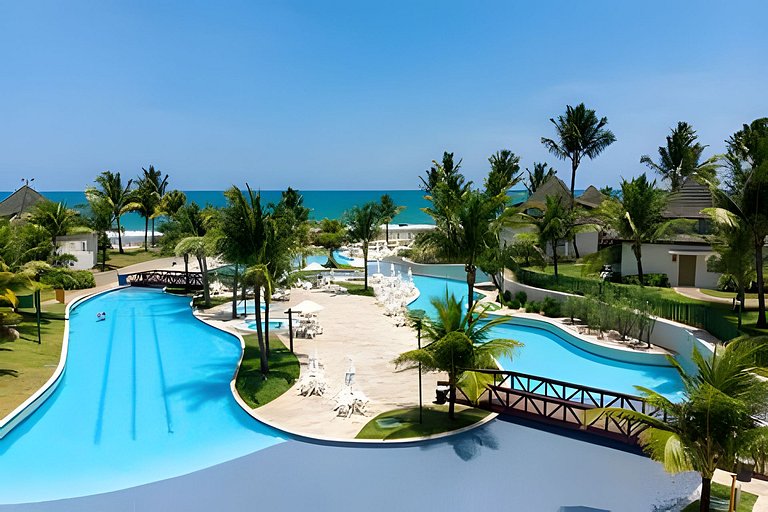 Flat com 2 quartos no Beach Class Resort Muro Alto