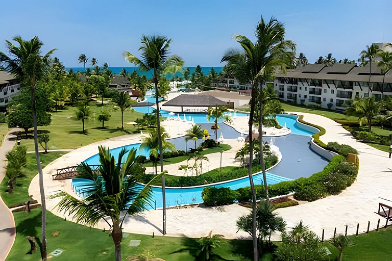 Flat com 2 quartos no Beach Class Resort Muro Alto