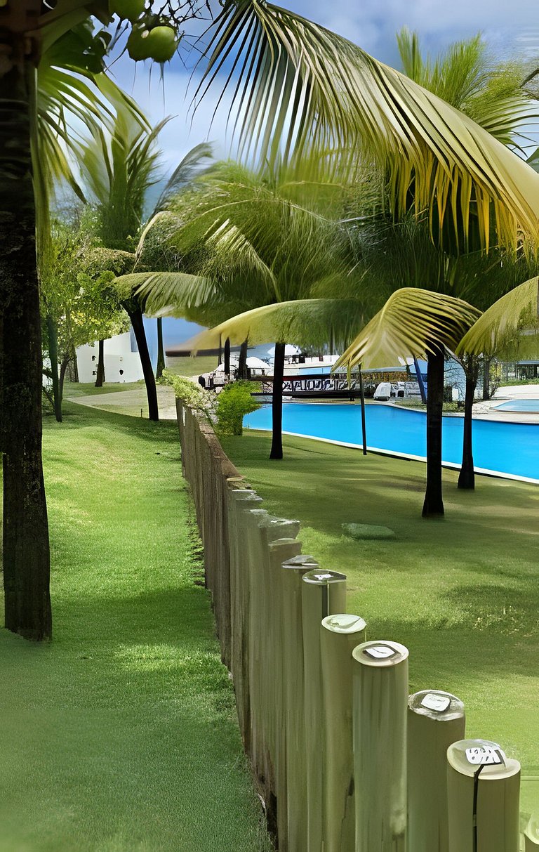 Flat com 2 quartos no Beach Class Resort Muro Alto
