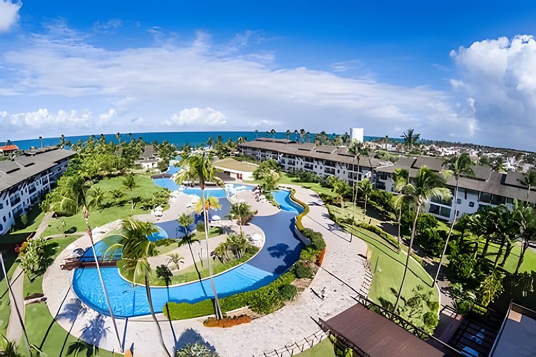 Flat com 2 quartos no Beach Class Resort Muro Alto