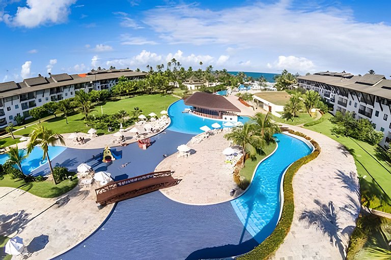 Flat com 2 quartos no Beach Class Resort Muro Alto