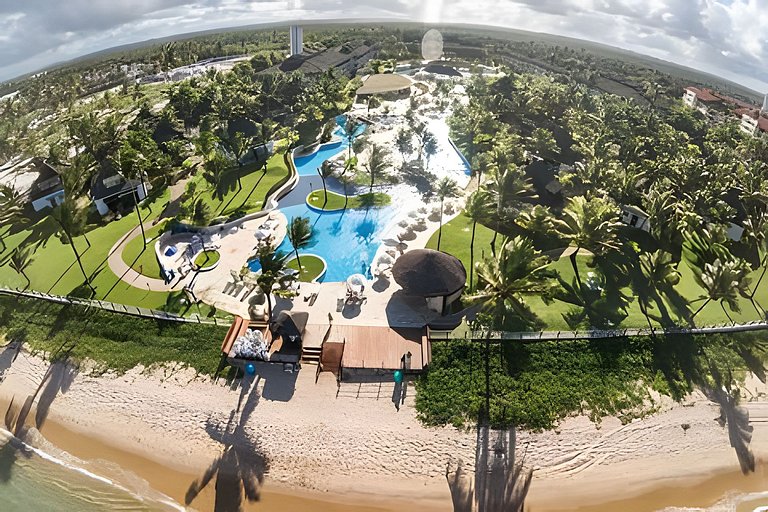 Flat com 2 quartos no Beach Class Resort Muro Alto