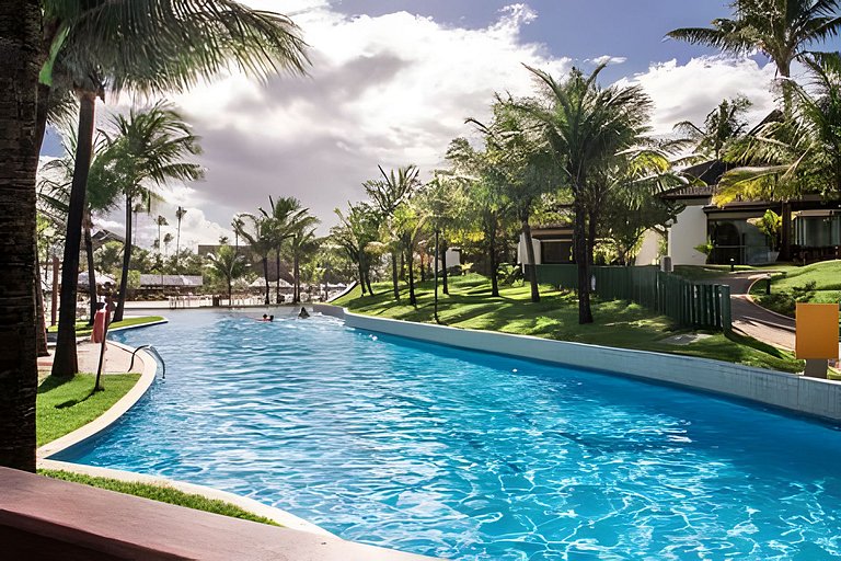 Flat com 2 quartos no Beach Class Resort Muro Alto