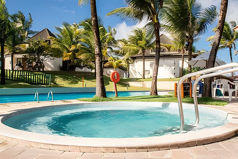 Flat com 2 quartos no Beach Class Resort Muro Alto