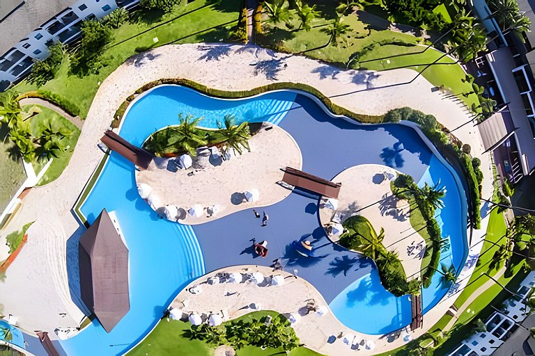 Flat com 2 quartos no Beach Class Resort Muro Alto