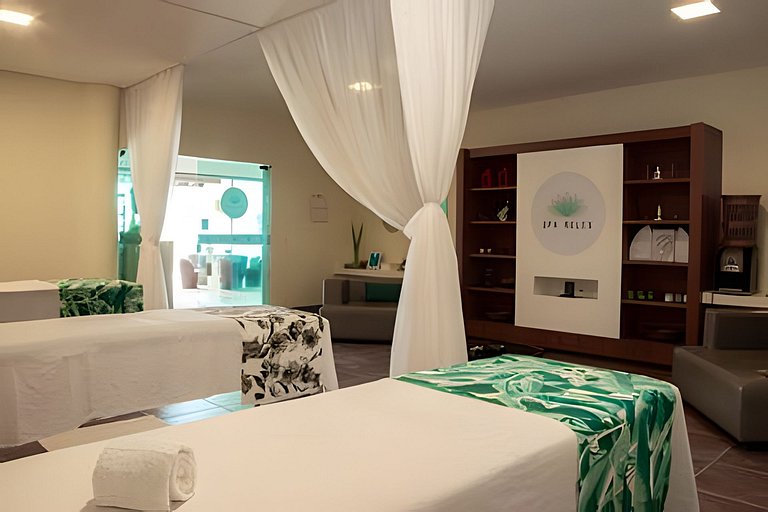 Flat com 2 quartos no Beach Class Resort Muro Alto