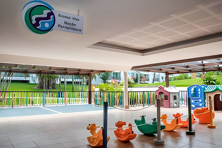 Flat com 2 quartos no Beach Class Resort Muro Alto