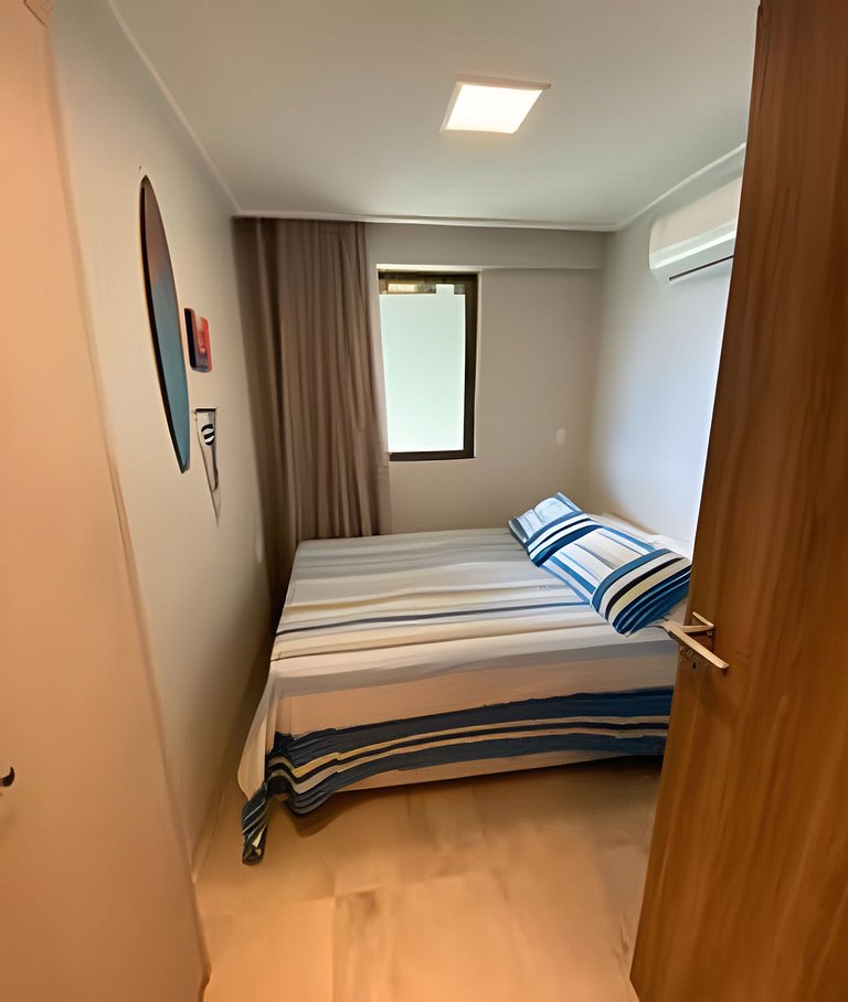 Flat com 2 quartos no Beach Class Resort Muro Alto