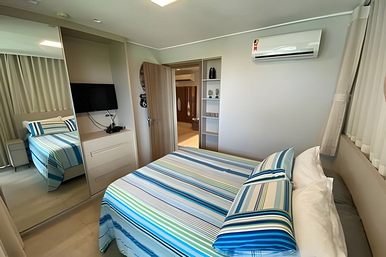 Flat com 2 quartos no Beach Class Resort Muro Alto
