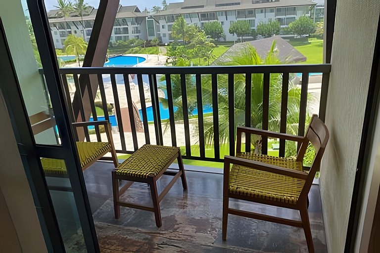 Flat com 2 quartos no Beach Class Resort Muro Alto