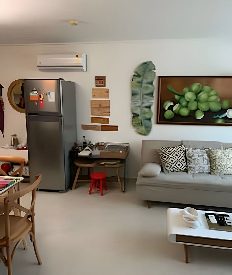 Flat no Beach Class Muro Alto