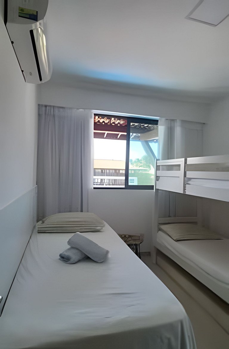 Flat 02 quartos no Cupe Beach em Porto de Galinhas