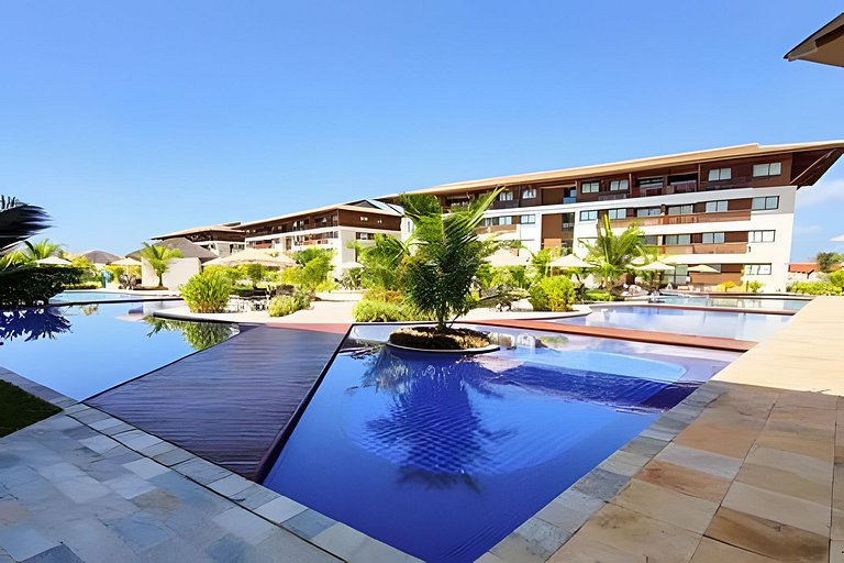 Flat 02 quartos no Cupe Beach em Porto de Galinhas