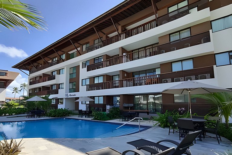 Flat 02 quartos no Cupe Beach em Porto de Galinhas