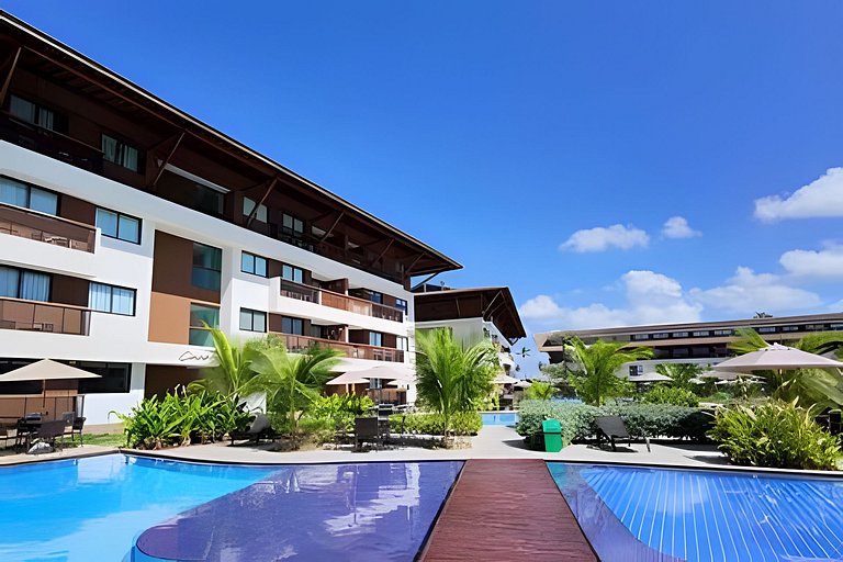Flat 02 quartos no Cupe Beach em Porto de Galinhas