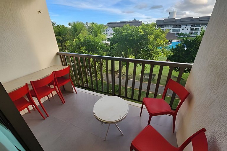Flat 02 quartos no Beach Class Resort Muro Alto