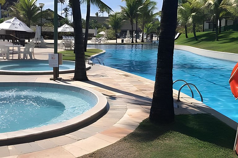 Flat 02 quartos no Beach Class Resort Muro Alto