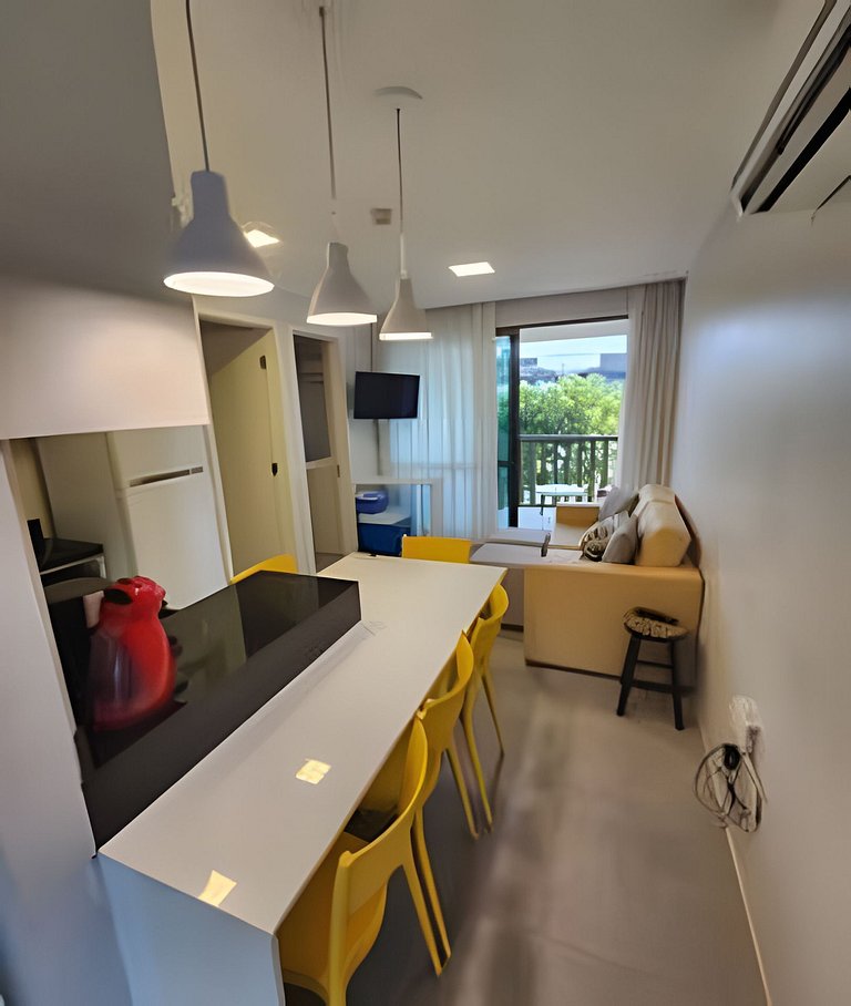 Flat 02 quartos no Beach Class Resort Muro Alto