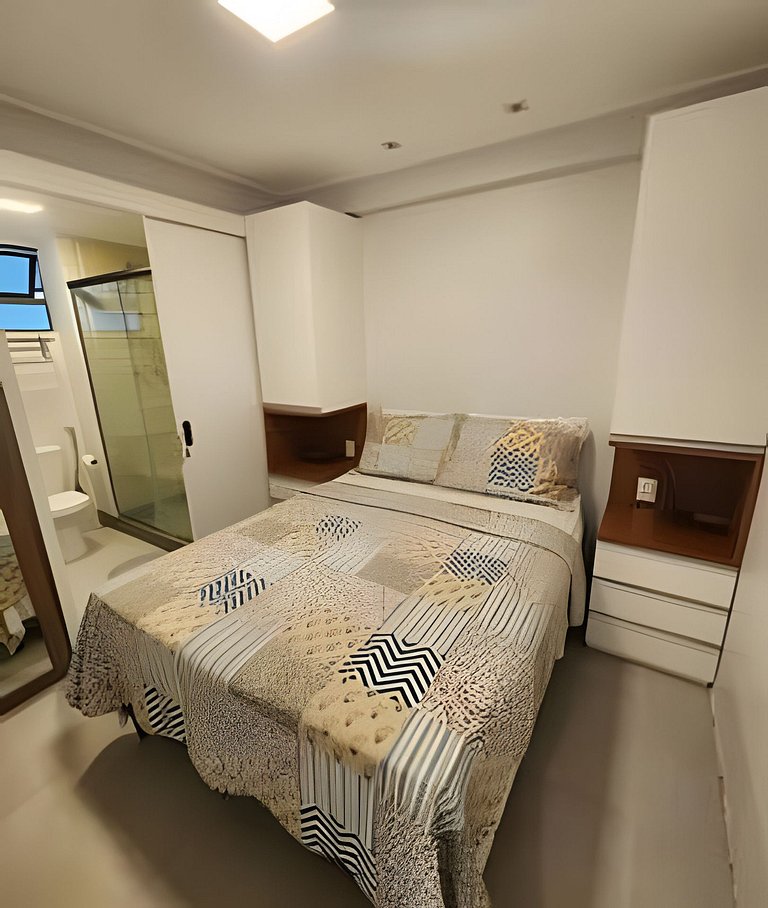 Flat 02 quartos no Beach Class Resort Muro Alto