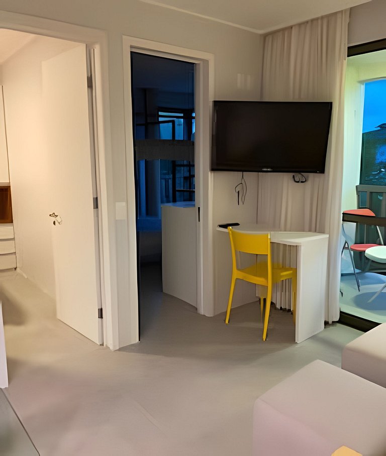 Flat 02 quartos no Beach Class Resort Muro Alto