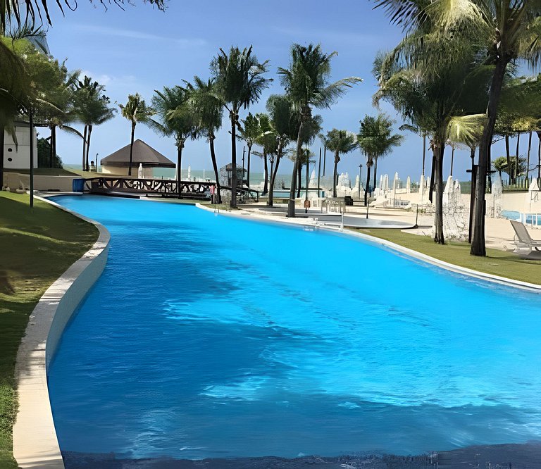 Flat 02 quartos no Beach Class Resort Muro Alto