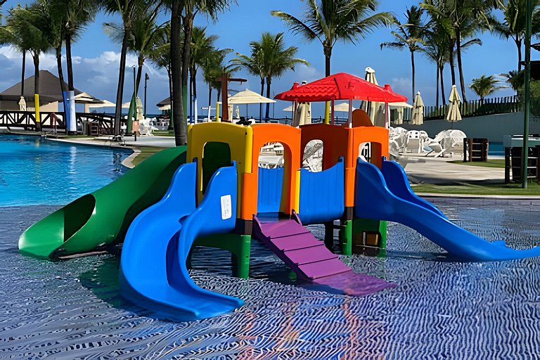 Flat 02 quartos no Beach Class Resort Muro Alto
