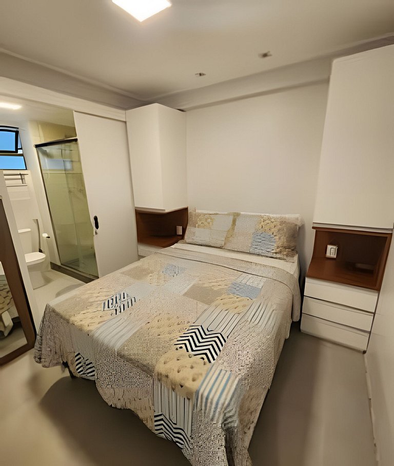 Flat 02 quartos no Beach Class Resort Muro Alto