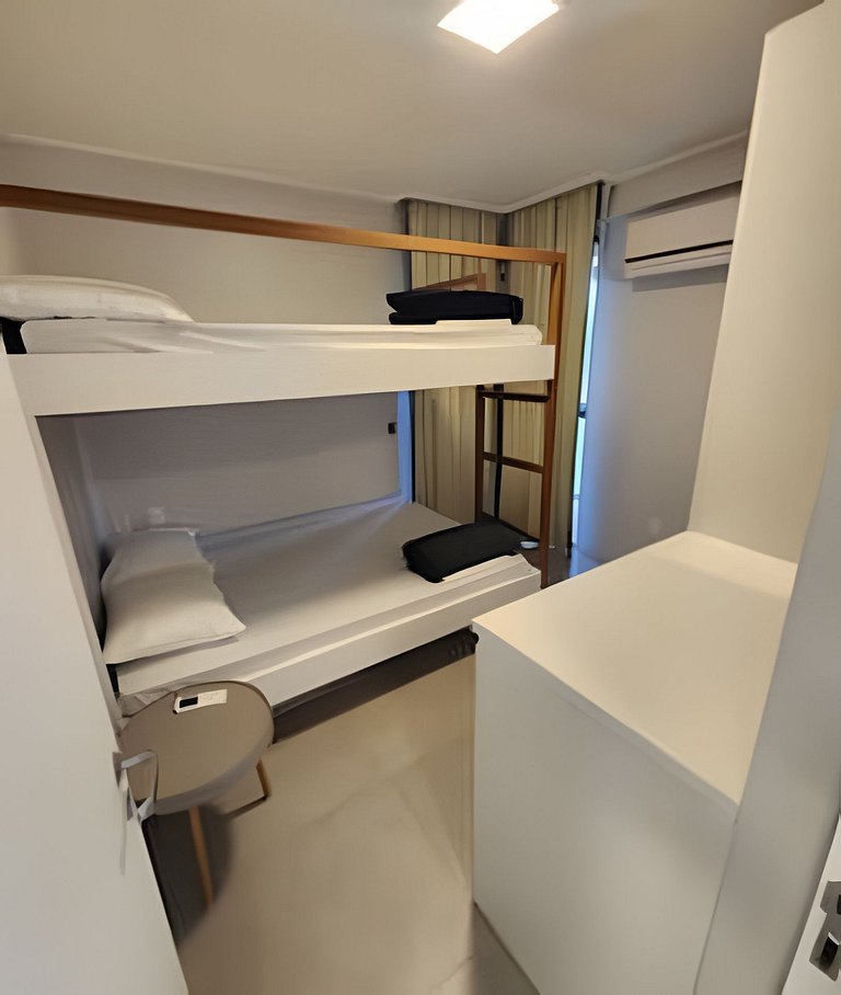 Flat 02 quartos no Beach Class Resort Muro Alto